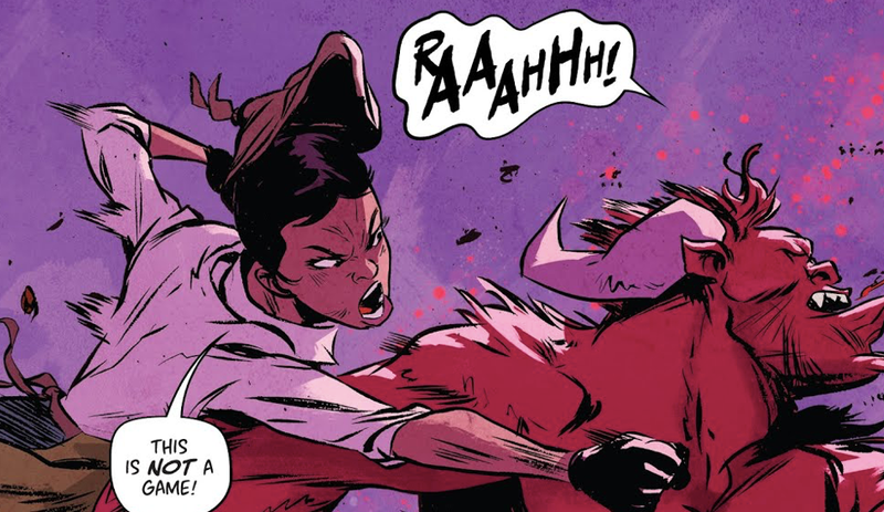 Blink Sangerye taking out a demon.